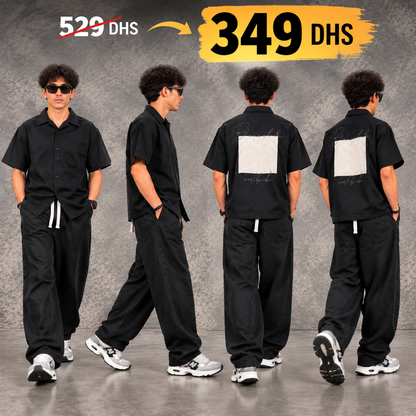Outfit Homme Oversize | Chemise + pants Coton Premium – Bannana