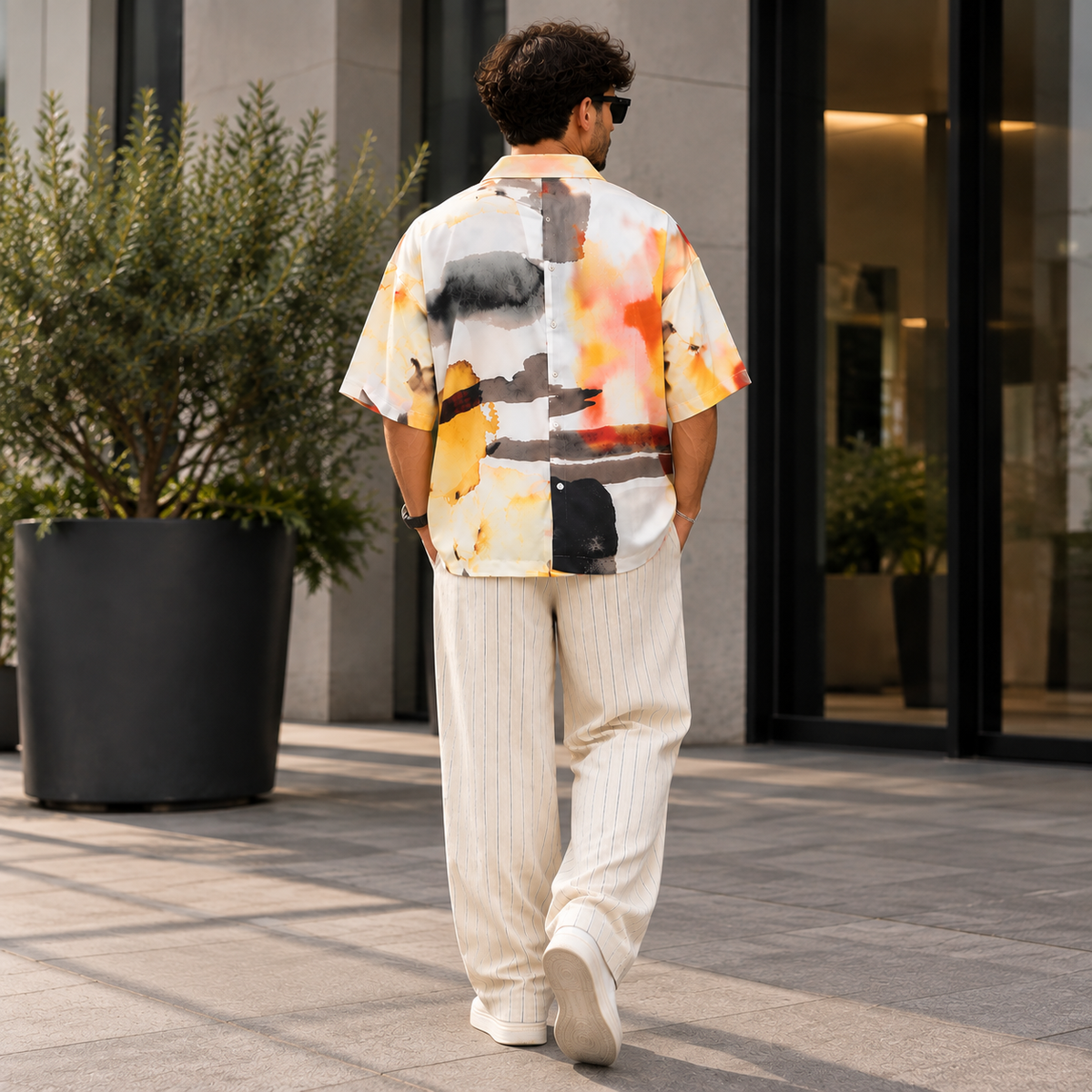 Outfit Homme Oversize | Chemise + Short Coton Premium – Bannana