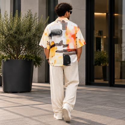 Outfit Homme Oversize | Chemise + Short Coton Premium – Bannana