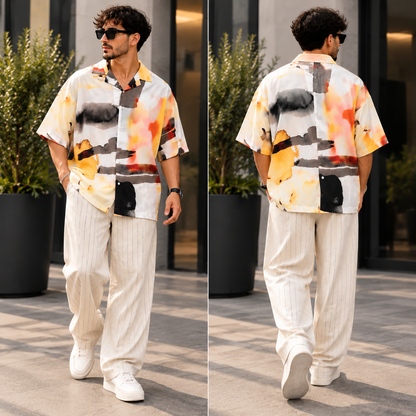 Outfit Homme Oversize | Chemise + Short Coton Premium – Bannana