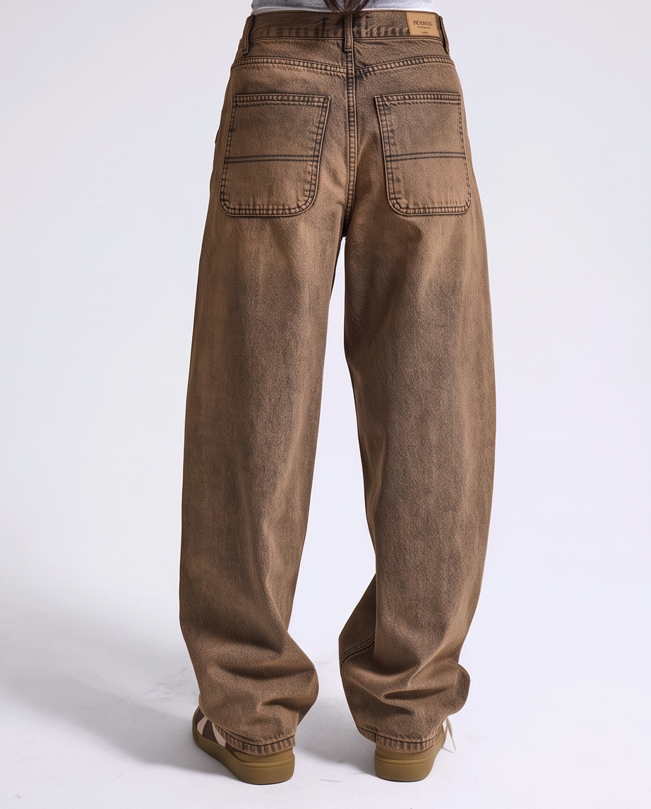 Jean baggy effet délavé vintage