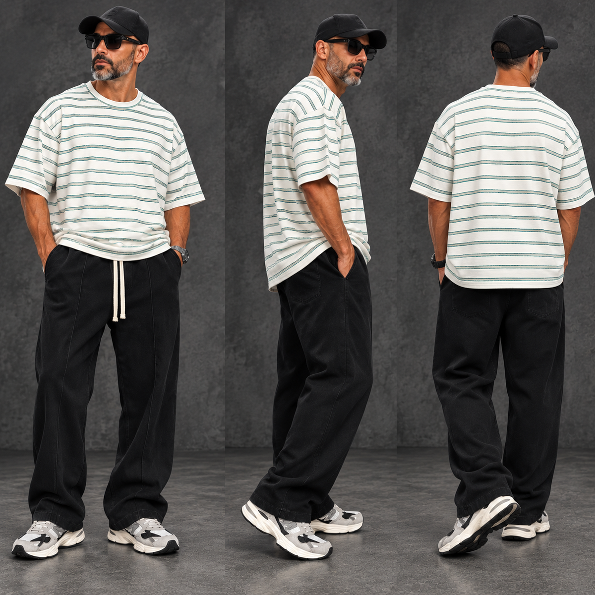 Outfit Homme Oversize Premium - t-shirt & Pantalon oversize en Coton | Made in Türkiye