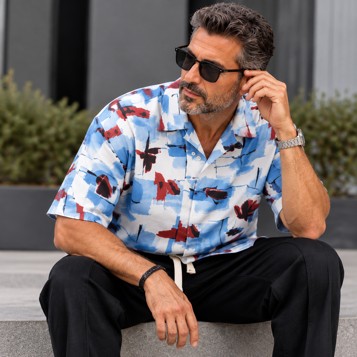 Outfit Homme Oversize Premium - Chemise & Pantalon Court en Coton Délavé | Made in Türkiye