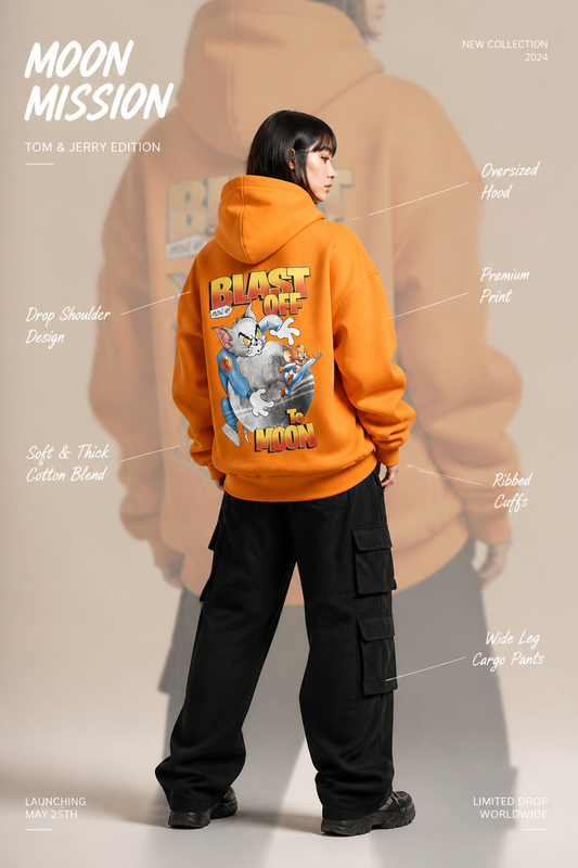 🧥 Hoodie Oversize Tom &amp; Jerry 🐱🐭
